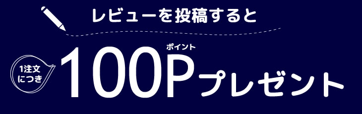 レビューをご投稿いただいた方に100ポイントプレゼント！