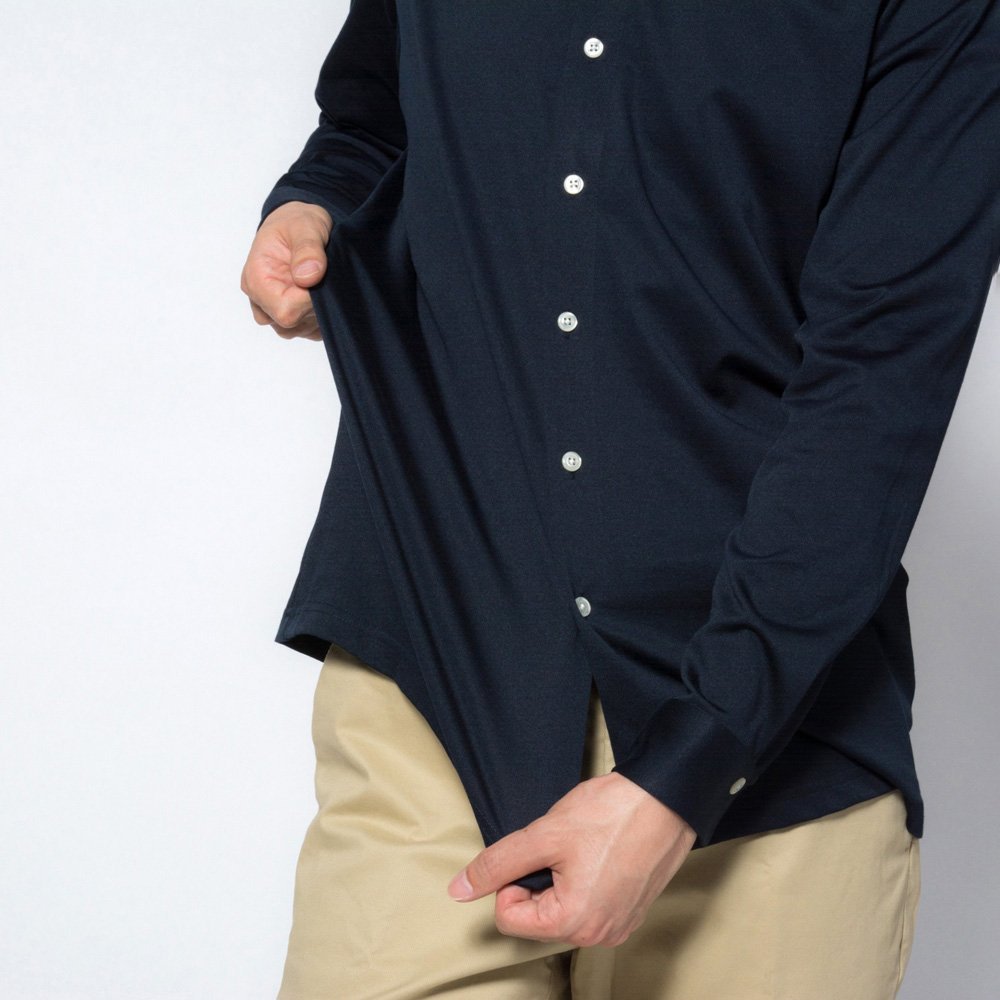 メール便可】ワイシャツ[SHIRT-T] ストレッチ 吸水速乾 ブルー