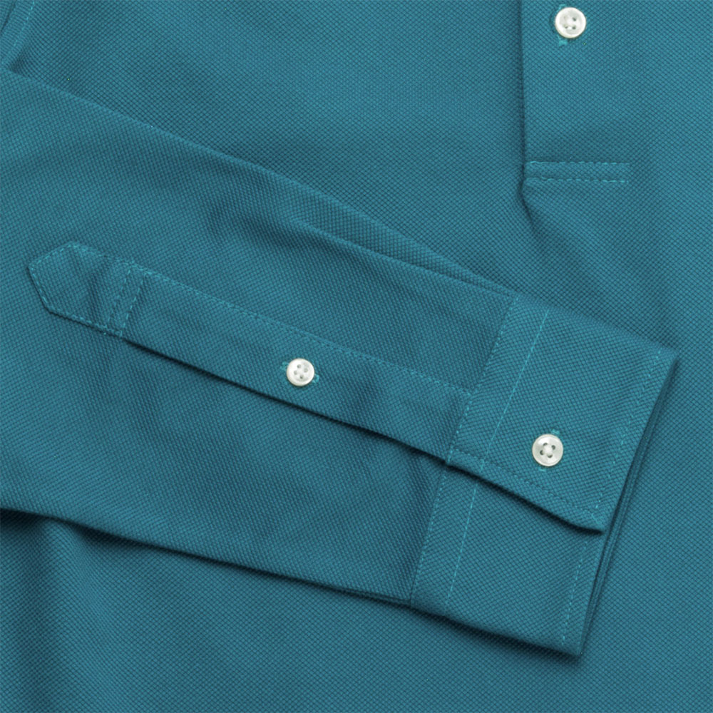 送料無料 ワイシャツ Flexshirts ボタンダウン 抗ウイルス ストレッチ ターコイズブルー 形態安定 スリム型 P12flb3