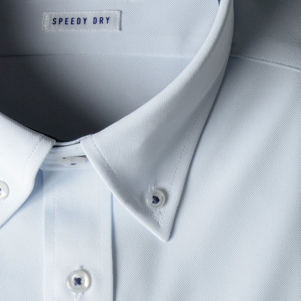 半袖ワイシャツ[NEWS] ボタンダウン 汗が目立たない【SPEEDY DRY