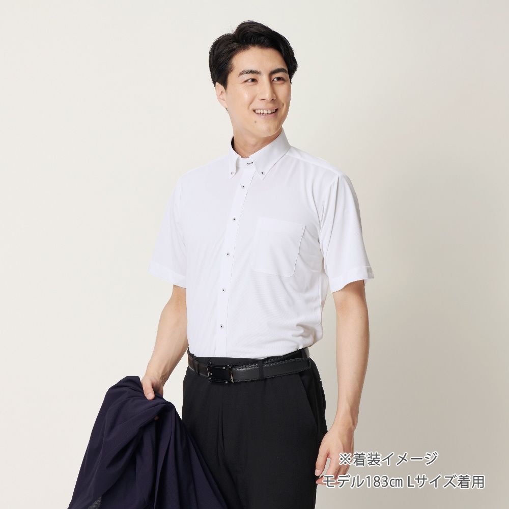 あつし様確認用 半袖ワイシャツ[NEWS] ボタンダウン 汗が目立たない【SPEEDY DRY