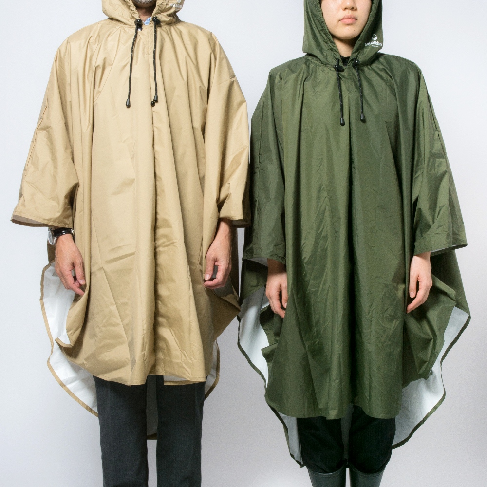 ポンチョ 雨 防水 撥水 雨具 スコールブロック ポンチョ P93S1GS02
