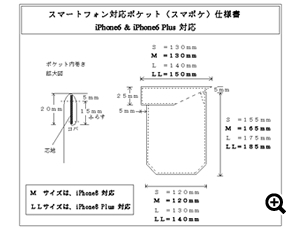 スマートフォン対応ポケット