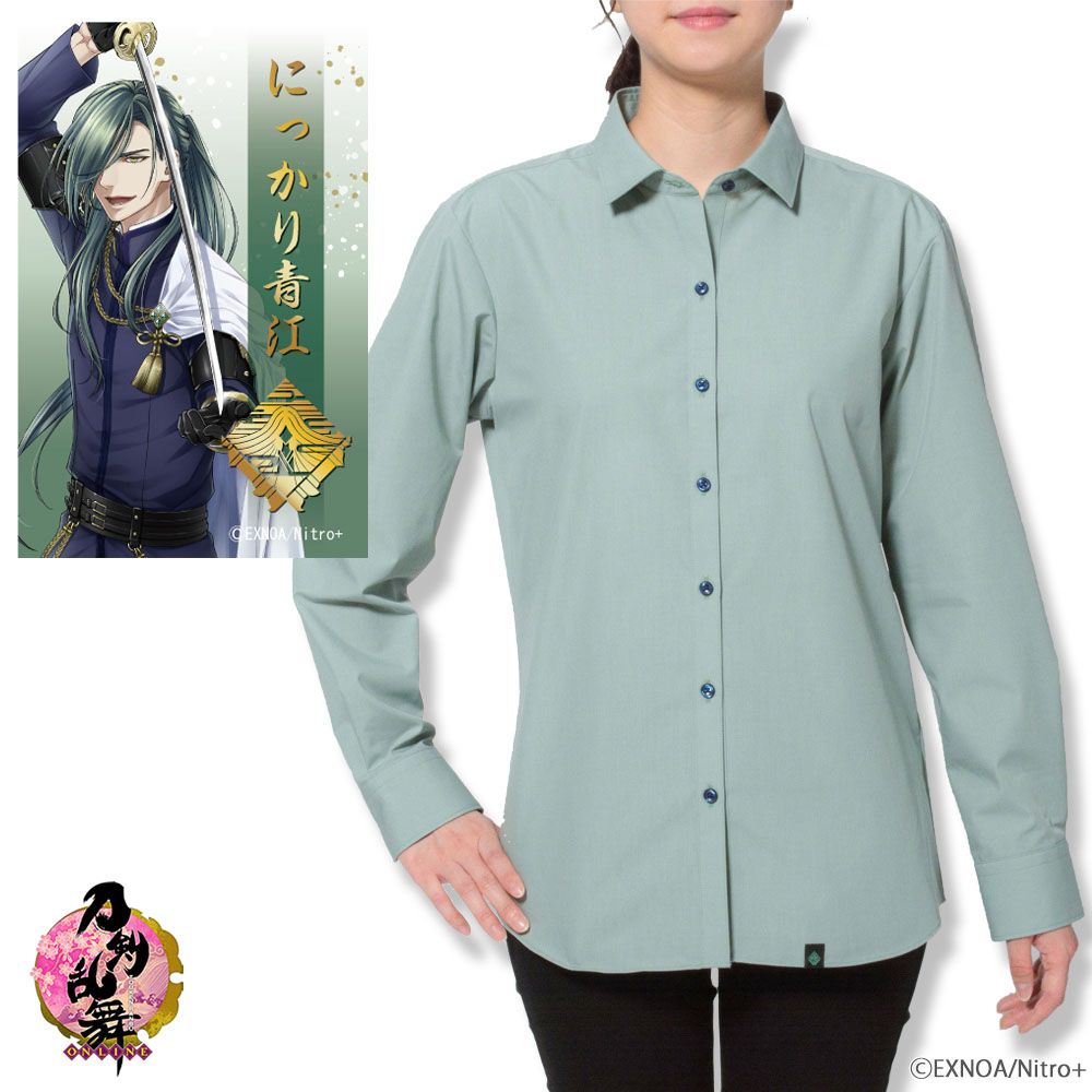 レディース[刀剣乱舞ONLINE] ショートワイドカラー グレー寄りのモス